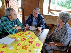 Die Überraschung! Wir werden interviewt